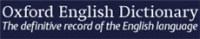 Oxford English Dictionary